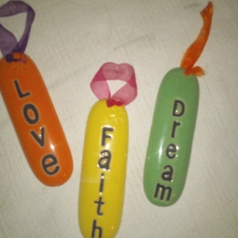 3 Ceramic positive vibe plakes